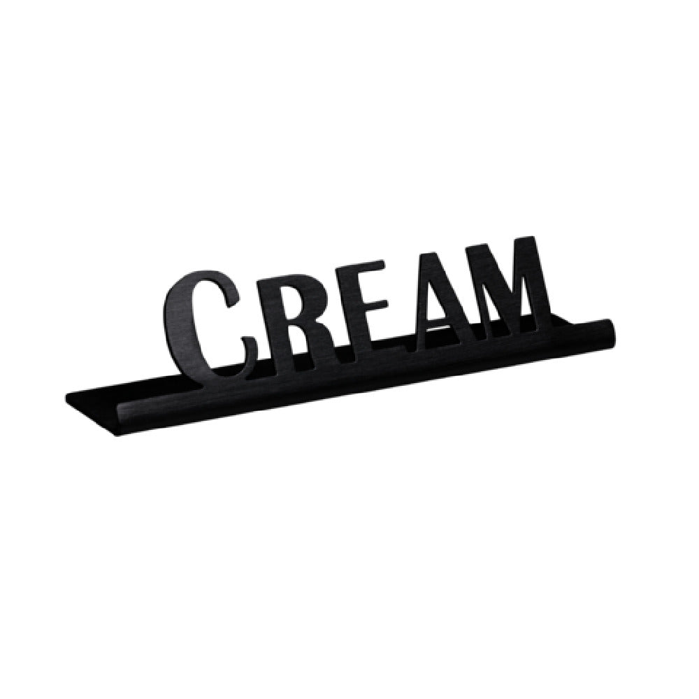 Service Ideas 1C-ST-CREAM-SIGN-BX Service Ideas Laser Cut ID/Table Sign 18/8 Stainless