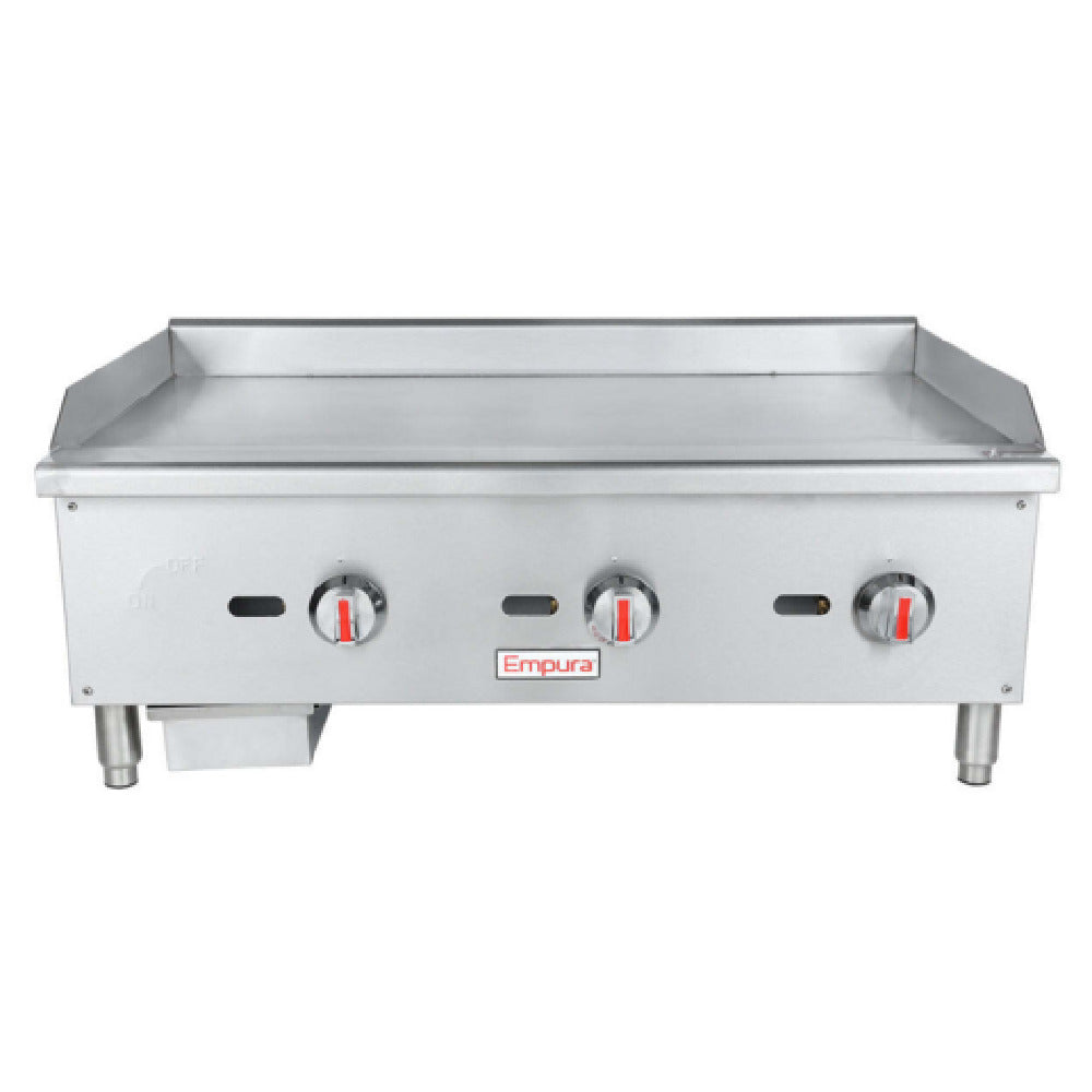 Empura EGG-36S - Standard Duty Gas Griddle, Natural Gas, 35-5/8"W X 24-7/8"D X 15-3/8"H