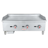 Empura EGG-36S - Standard Duty Gas Griddle, Natural Gas, 35-5/8"W X 24-7/8"D X 15-3/8"H