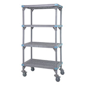 Quantum QPM212474VS-4 Millenia Shelving Unit Mobile 24"W X 21"D X 74"H