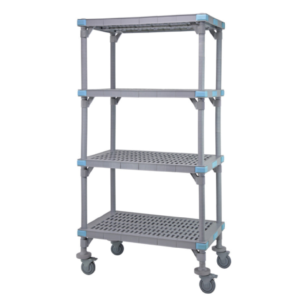 Quantum QPM242462VS-4 Millenia Shelving Unit Mobile 24"W X 24"D X 62"H
