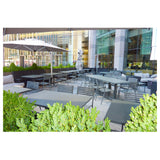 Emuamericas, Llc E263-22 - Segno Stacking Side Chair, Outdoor/indoor, Steel Slat Pattern Back And Seat