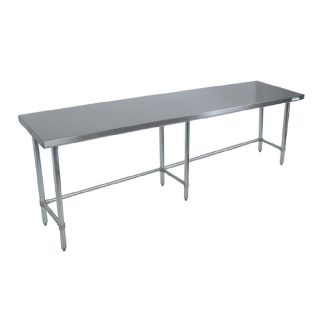 BK Resources SVTOB-1884 Work Table With Open Base 84"W X 18"D X 34-3/4"H Turndown Edges On All Sides
