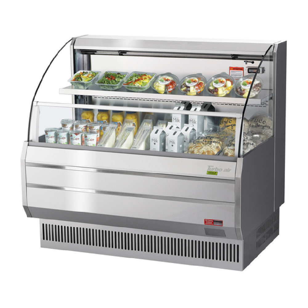 Turbo Air TOM-50LS-N Horizontal Open Display Merchandiser Low Profile 9.8 Cu. Ft. Capacity