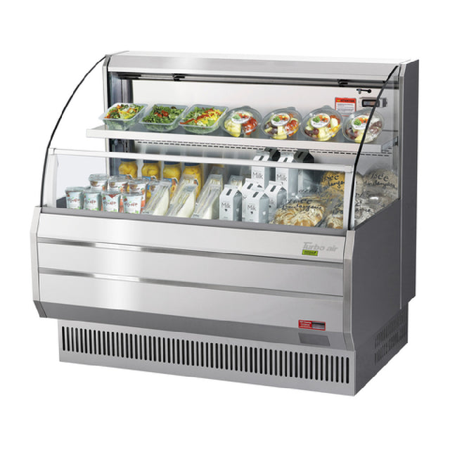 Turbo Air TOM-50LS-N Horizontal Open Display Merchandiser Low Profile 9.8 Cu. Ft. Capacity