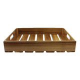 TableCraft Products CRATE124 - Gastro Serving/Display Crate, Half Size, 12-3/4" X 10-3/8" X 4-1/4"