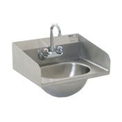 Eagle HSA-10-F-LRS-2X Hand Sink Wall Mount 13-1/2" Wide X 9-3/4" Front-to-back X 6-3/4" Deep Bowl