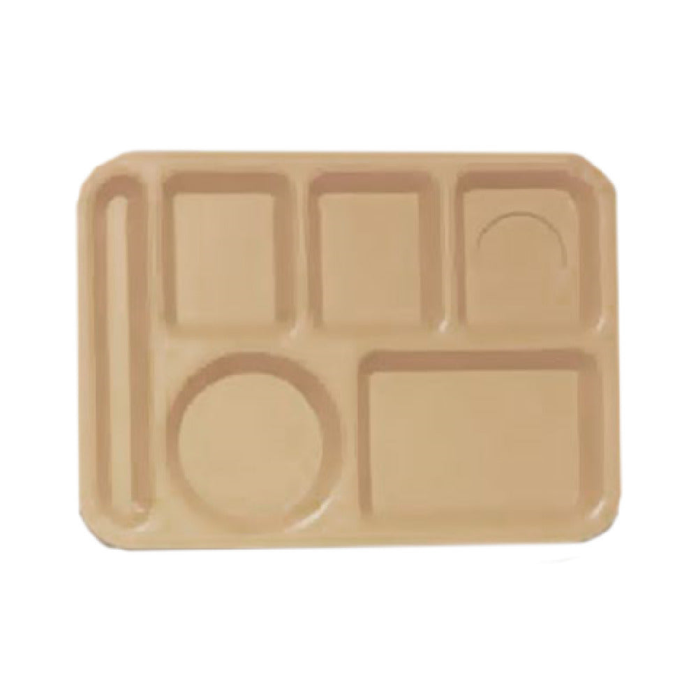GET Enterprises TL-153-T School & Cafeteria Tray 13-5/8" X 9-3/4" 6 Compartments