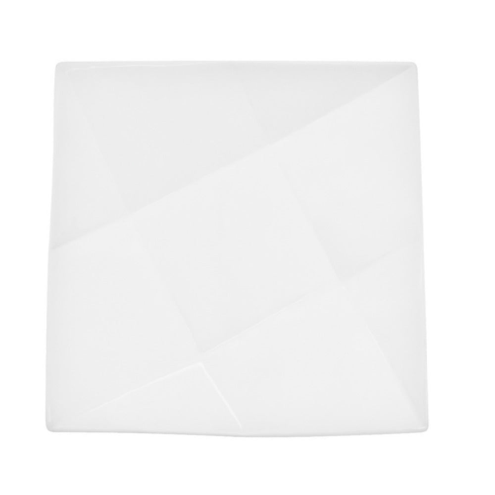 CAC China QZT-21 Crystal Plate 12"L X 12"W X 2"H Square