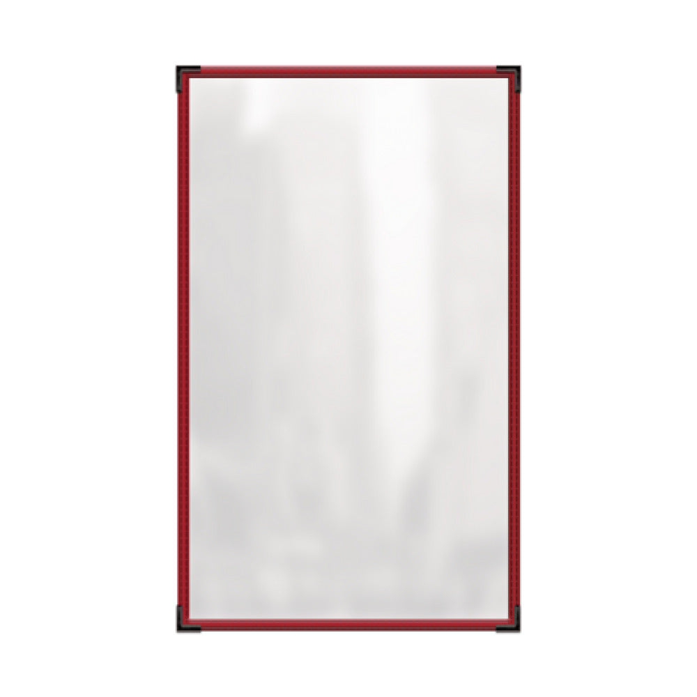 Risch TES 8.5X14-LEATHERETTE Deluxe Sewn Leatherette Menu Cover (specify Color)