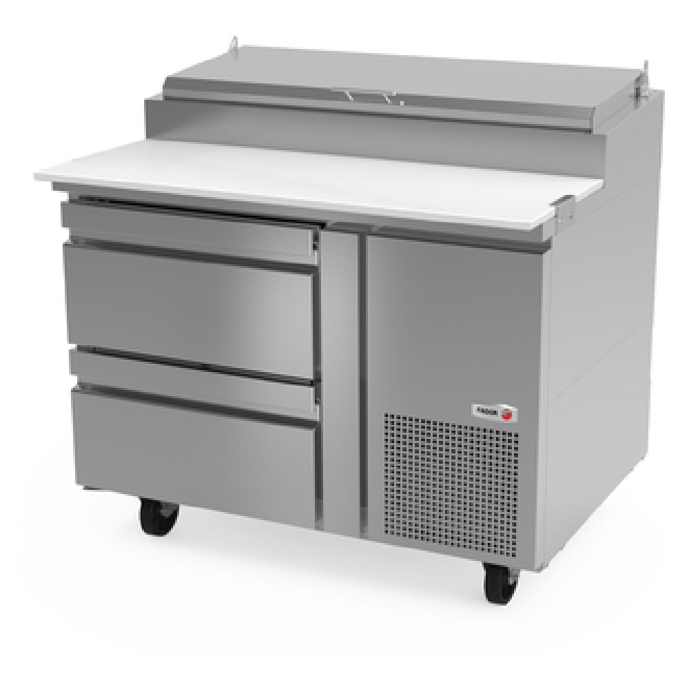Fagor Refrigeration FPT-46-D2 19086801 Refrigerated Pizza Prep Table 46"W 9.9 Cu.ft. Capacity