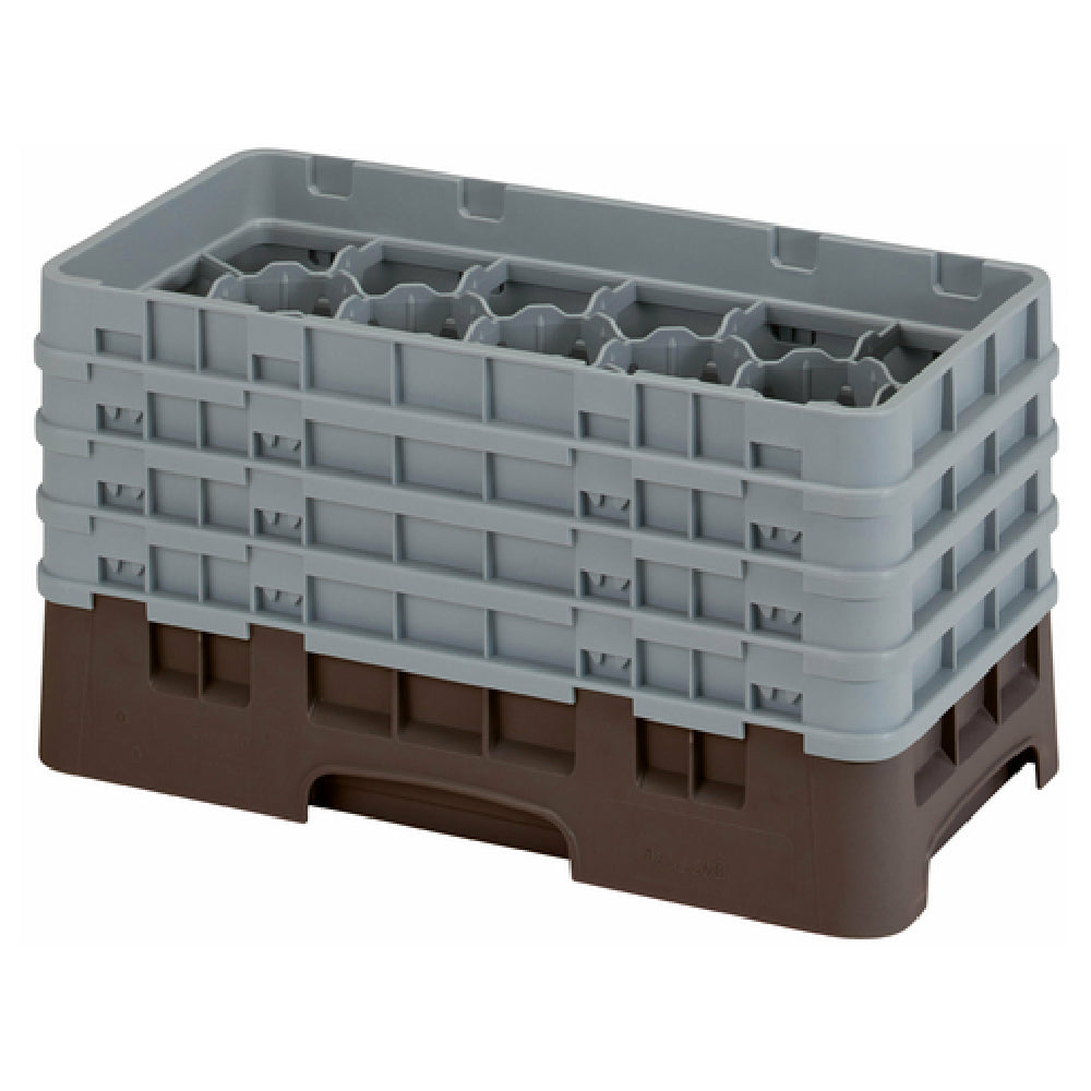 Cambro 17HS800167 Camrack® Glass Rack With (4) Soft Gray Extenders Half Size
