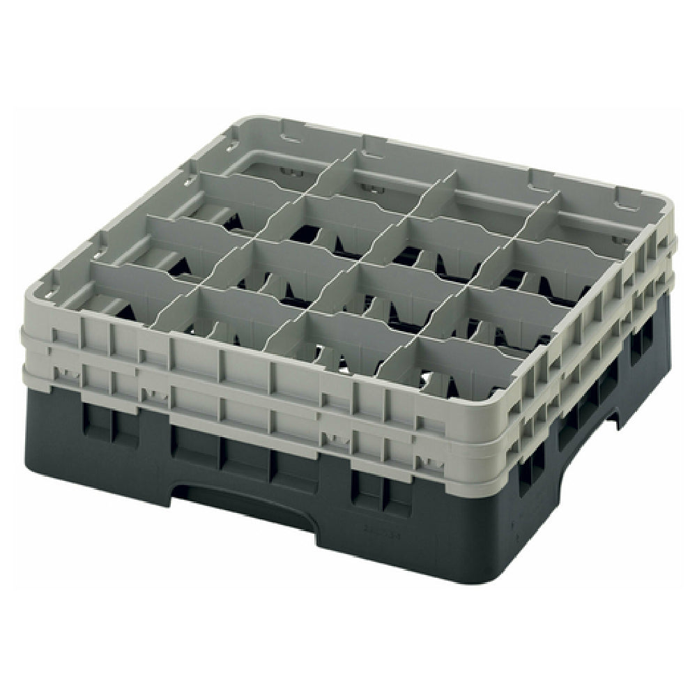 Cambro 16S534110 Camrack® Glass Rack With (2) Soft Gray Extenders Full Size