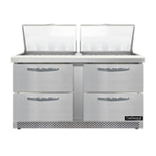 Continental Refrigerator D60N24M-FB-D Designer Line Mighty Top Sandwich Unit Front Breather