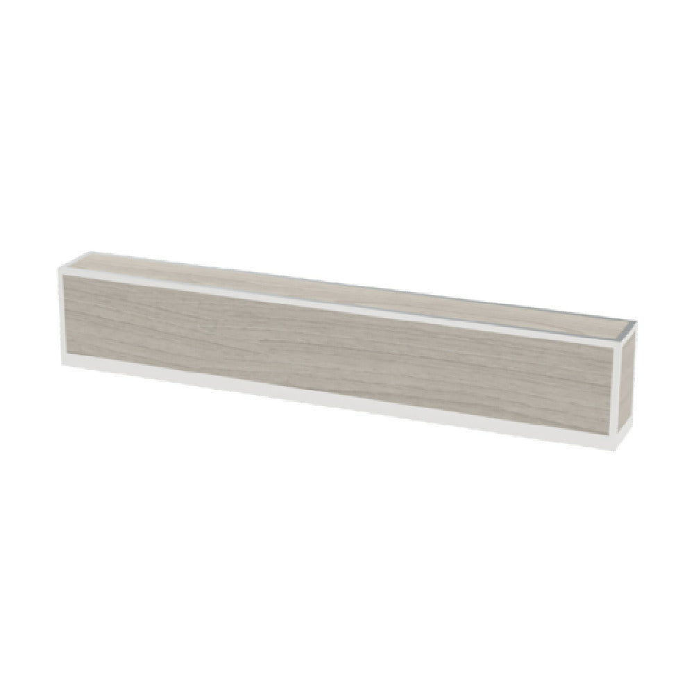 Bon Chef NX-1-BAR-S-O Nexus Bartop 70.75" X 8" X 8" Oak Laminate With Silver Anodized Aluminum Frame