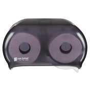 San Jamar R3600TBK Versatwin® Classic Bath Tissue Dispenser 8-3/4"H X 6-3/4"W X 12-3/4"D