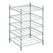 Hubert 209131 - Kratos Wire Wine Rack, 24"W X 24"D X 34"H, 34" Posts