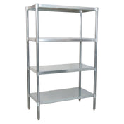 BK Resources SSU6-4324 Dry Storage Shelving Unit 43"W X 24"D X 72"H (4) Adjustable Shelves