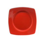 CAC China R-SQ21-R Clinton Plate 11-7/8"L X 11-7/8"W X 1-1/2"H Round In Square