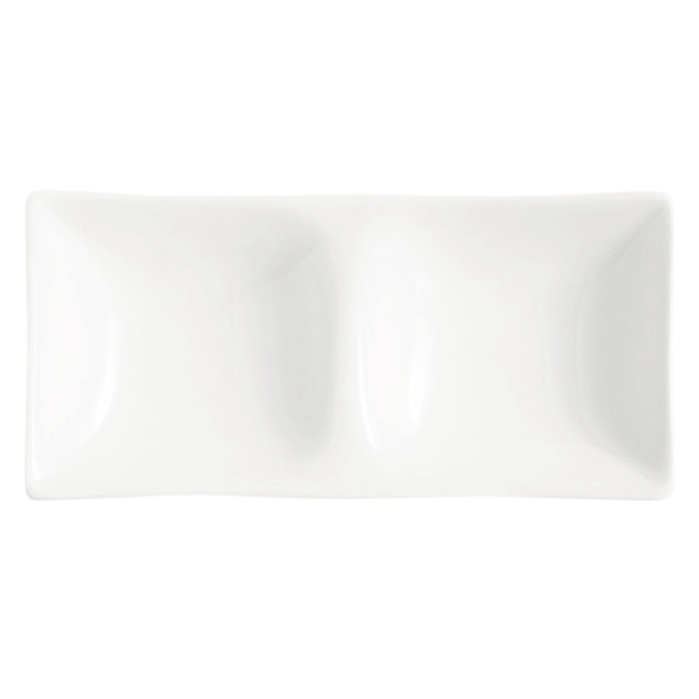 Arc Cardinal L3204 Dish 5-1/8"L 2 Compartments