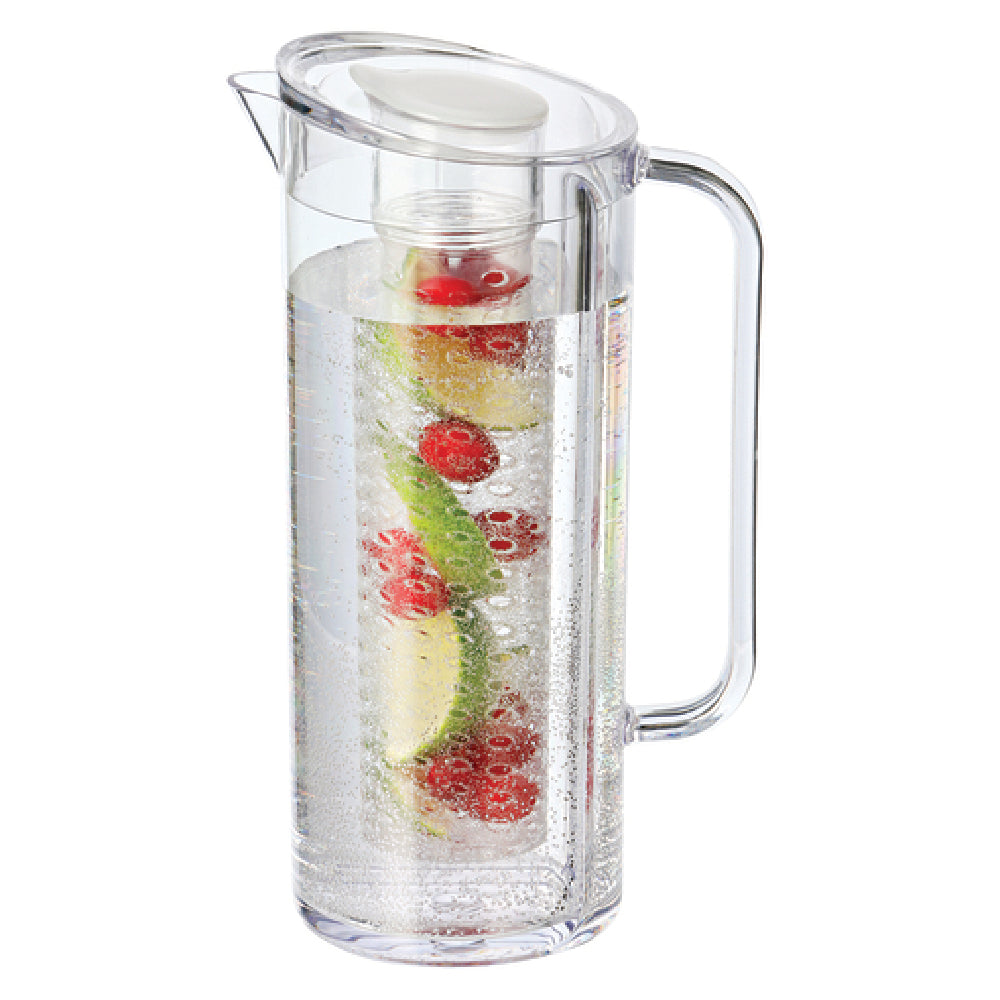 Service Ideas NEPH02-1 Flavor Infusion Pitcher 1.9 Liter (64.2 Oz.) 6-1/2" X 4-1/2" X 11"H