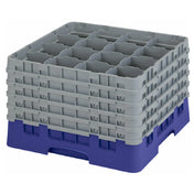 Cambro 16S1058186 Camrack® Glass Rack With (5) Soft Gray Extenders Full Size