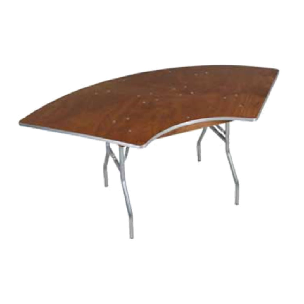 Forbes Industries HOSP5X10A-SWGL - 200 Series Folding Table, Serpentine, 5'ID/10'OD Long X 30" Wide X 30"H