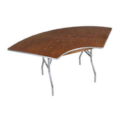 Forbes Industries HOSP5X10A-SWGL - 200 Series Folding Table, Serpentine, 5'ID/10'OD Long X 30" Wide X 30"H
