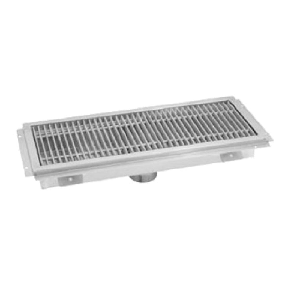 Advance Tabco FTG-2424 Floor Trough 24"W X 24"D X 4" Deep 14 Gauge 304 Stainless Steel