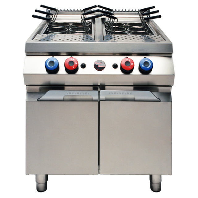 Rosito Bisani CPG2 HIGH BTU High BTU Double Basin Pasta Cooker Gas (2) 12 Gallon Water Chambers