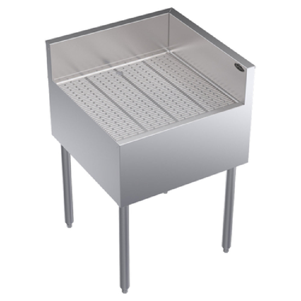 Krowne KR24-C24R Royal Series Underbar Corner Drainboard Free Standing 24"W X 24"D X 36-1/2"H O.A.