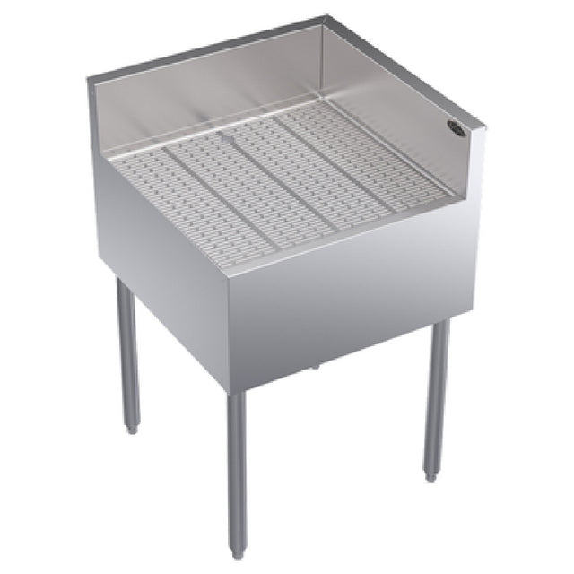 Krowne KR24-C24R Royal Series Underbar Corner Drainboard Free Standing 24"W X 24"D X 36-1/2"H O.A.