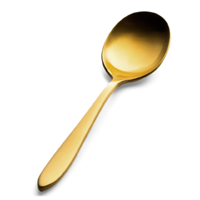 Bon Chef S4401GM Luce Bouillon Spoon 6.36" 18/10 Stainless Steel