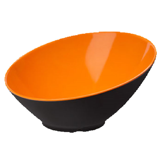 GET Enterprises B-790-OR/BK Brasilia™ Bowl 1-9/10 Qt. (2-9/10 Qt. Rim Full) 12" Dia. X 6-1/4"H