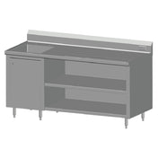 SPG BC-72L - Universal Stainless Beverage Counter, 72" Long, 30" Wide