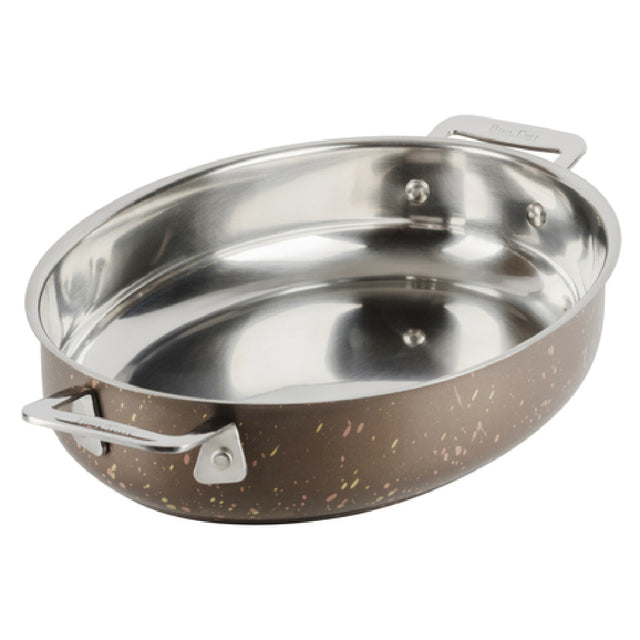 Bon Chef 60019COFFEE HotStone Cucina Au Gratin 48 Oz. 9-5/8" X 7-11/16" X 2-1/4" H