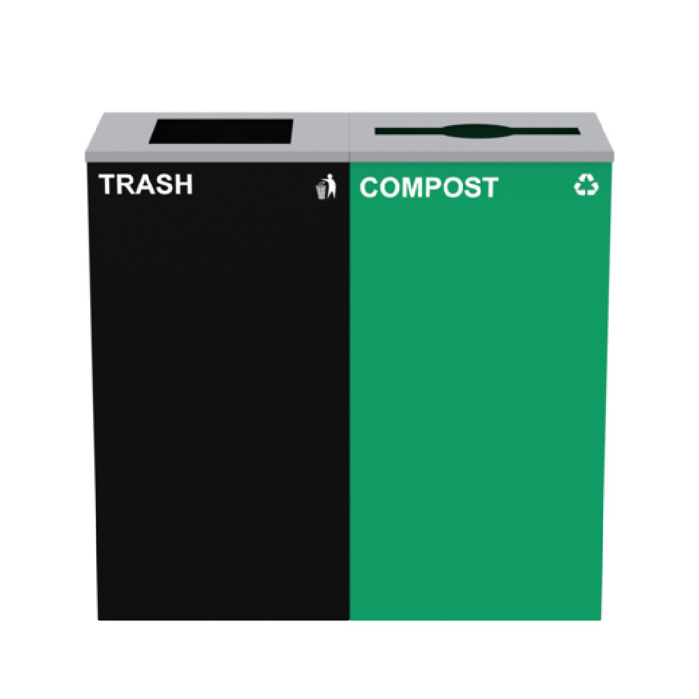 Alpine Industries ALP4450-BLK-KIT13 Compost Bin Station 58 Gallon (2) Stream