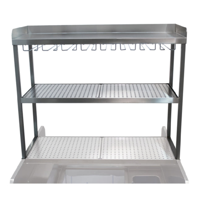 Advance Tabco PRDO-44-G Pass-Thru Station Additional Double Overshelf 44"W X 16-3/4"D X 33-1/8"H