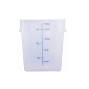 Hubert 29A-059 - Kratos® CenPro Square Food Storage Container, 18 Qt. Capacity, Translucent
