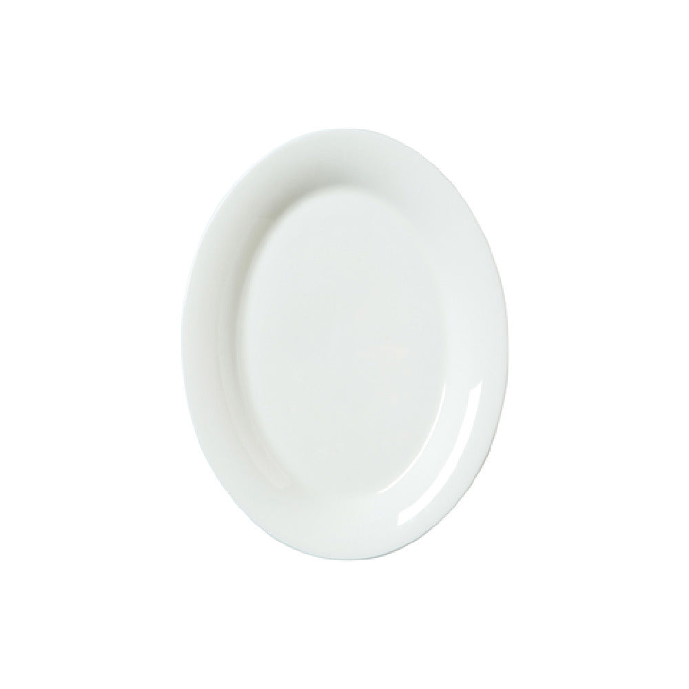 Steelite 82000AND0561 Oval Tray 8.0" X 6.125" X 0.75" Whiteware