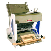 BakeMax BMGF001-4 Gravity Feed Bread Slicer Countertop 15" Max Loaf Length