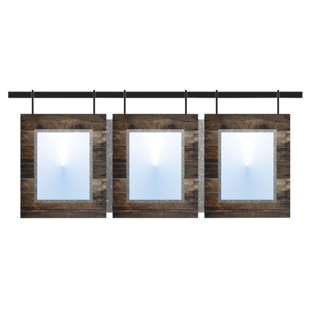 Hubert 26665 - Menu Board, 3-pocket, Hanging