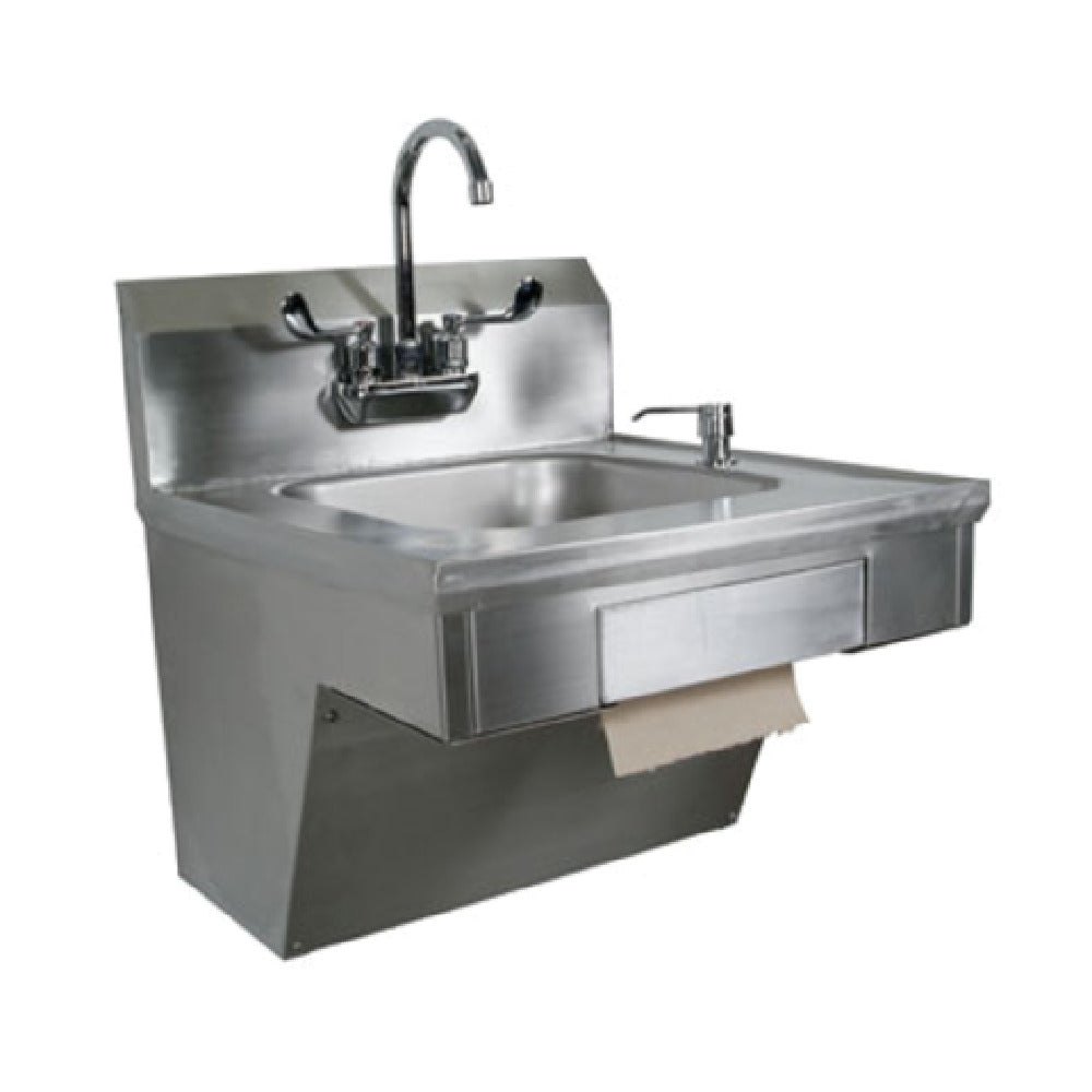 John Boos PBHS-ADA-P-STD-X Pro-Bowl Hand Sink Wall Mount 14"W X 16" Front-to-back X 5" Deep Bowl