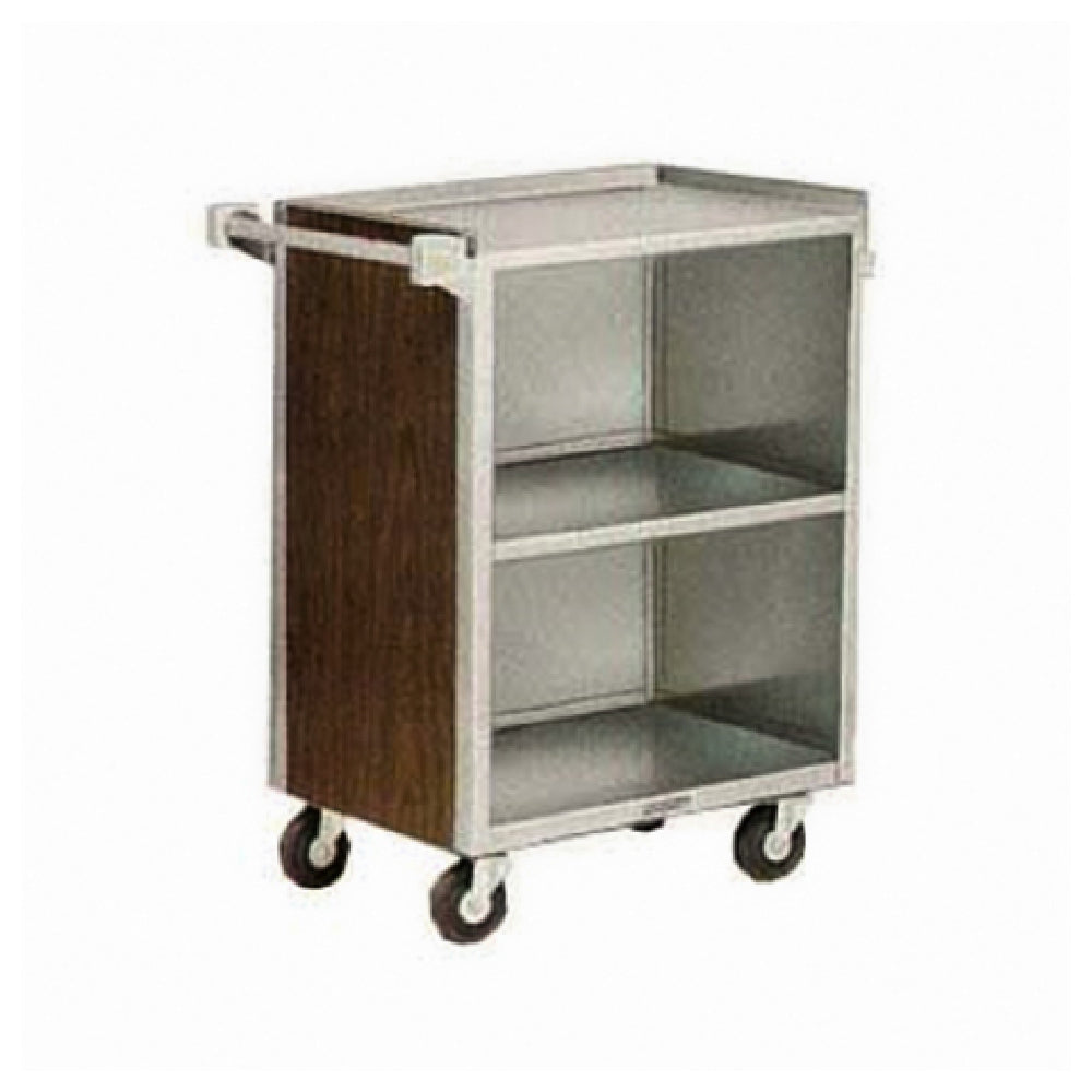 Lakeside 810 Bussing Cart Enclosed Back & Sides (3) Shelf