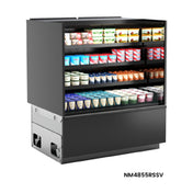 Structural Concepts NM6055RSSV Blend® Refrigerated Self-Service Center Case 59-3/4"W X 34-3/8"D X 55-3/8"H