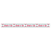 Hubert 74141 - Band-It Food Label, "Grab N' Go", 13-3/4" X 1"