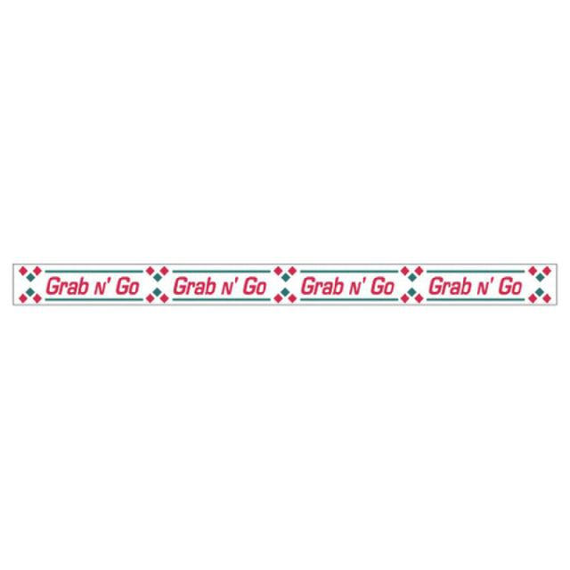 Hubert 74141 - Band-It Food Label, "Grab N' Go", 13-3/4" X 1"