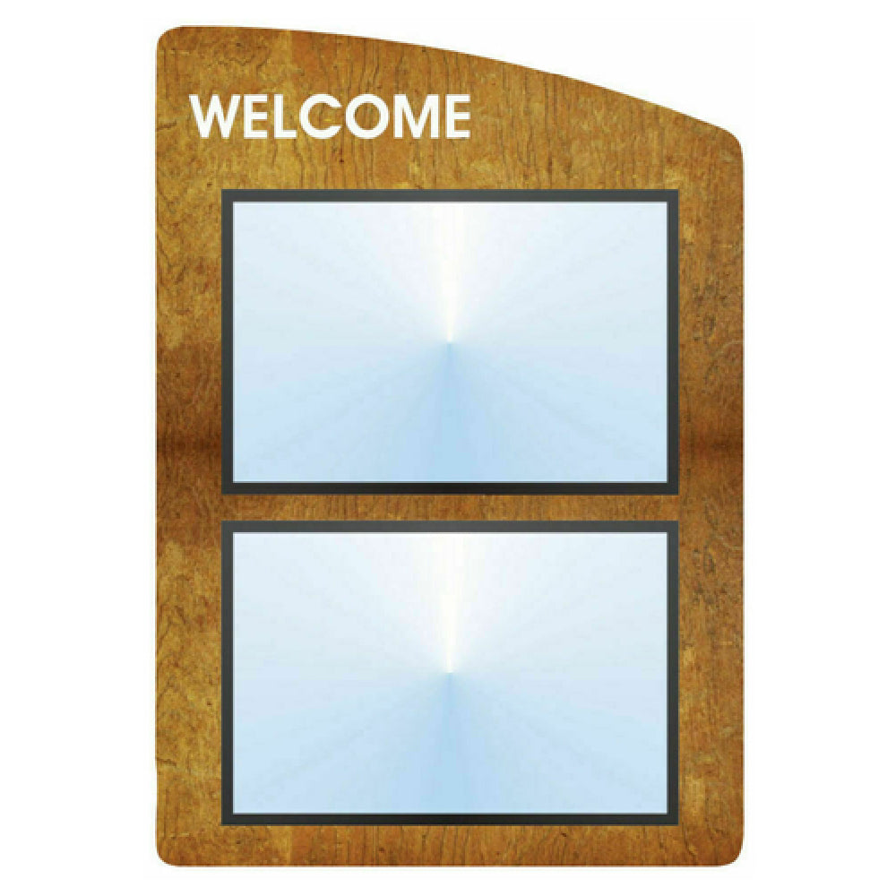 Hubert 89931 - Menu Board, 2-pocket, Wall-mount