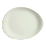 Libbey DRI-15-DME (Formerly World Tableware) Platter 14-1/8"L X 11-1/4"W Organic Shaped