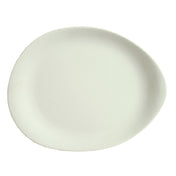 Libbey DRI-15-DME (Formerly World Tableware) Platter 14-1/8"L X 11-1/4"W Organic Shaped